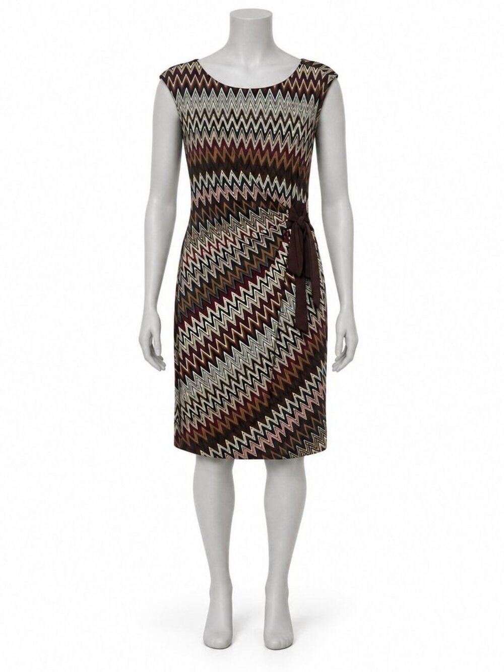 NorthStyle Sleeveless Chevron Knee-Length Dress